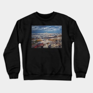 Paris city view to Sacre Coeur Crewneck Sweatshirt